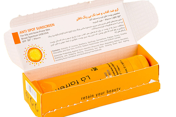 ضد آفتاب و ضد لک SPF 50 بدون رنگ لافارر